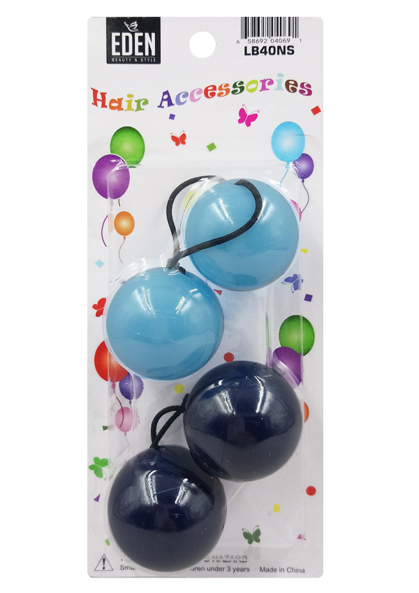 Eden 40mm Hair Ball Navy&Sky Blue #LB40NS-pk