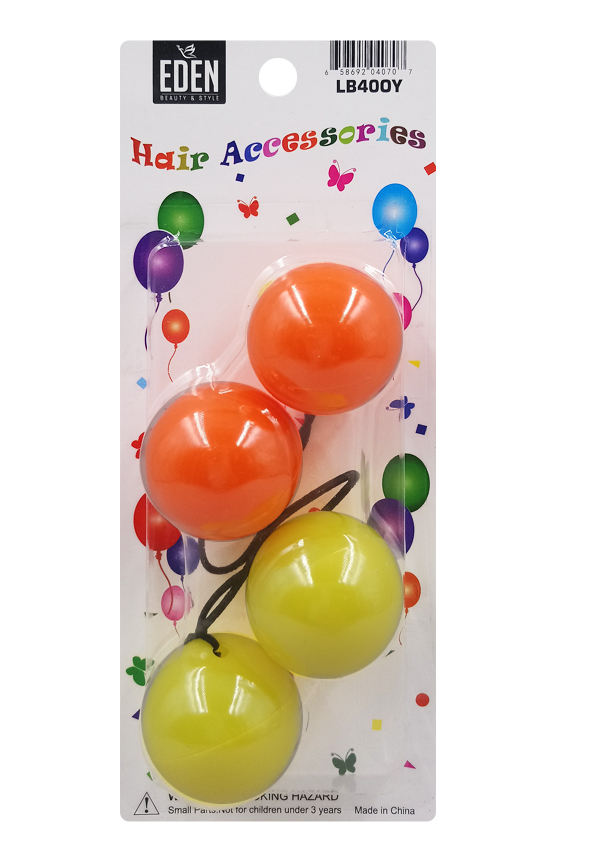 Eden 40mm Hair Ball Orange&Yellow #LB40OY-pk