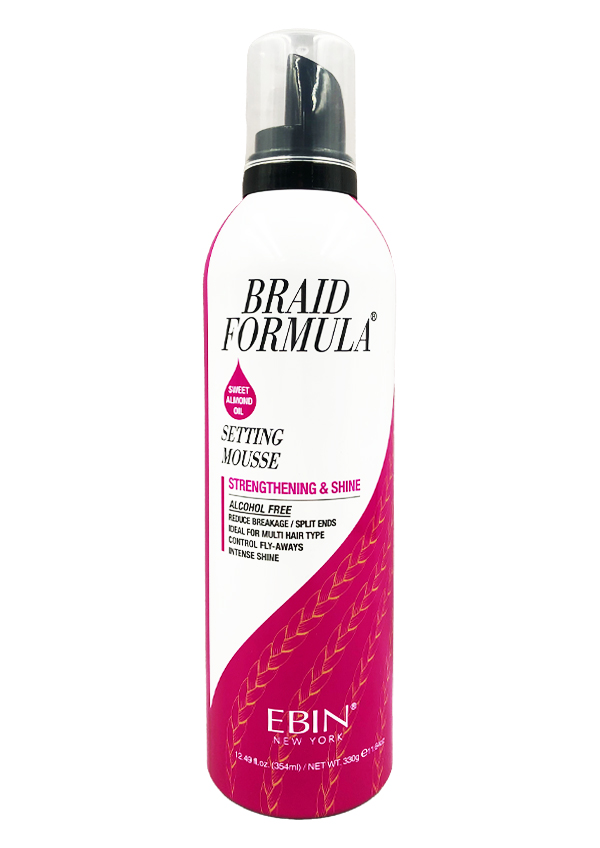 Ebin Braid Formula Setting Mousse Strengthening & Shine (12.49 oz/354 ml) #259