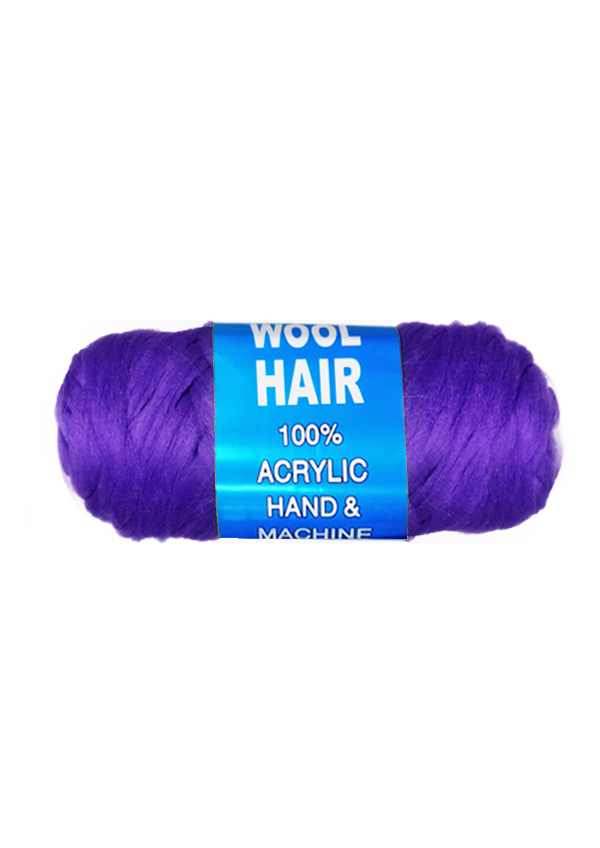 Brazil Wool Hair Knitting Yarn -Purple #MG83473 (80 g) -pc