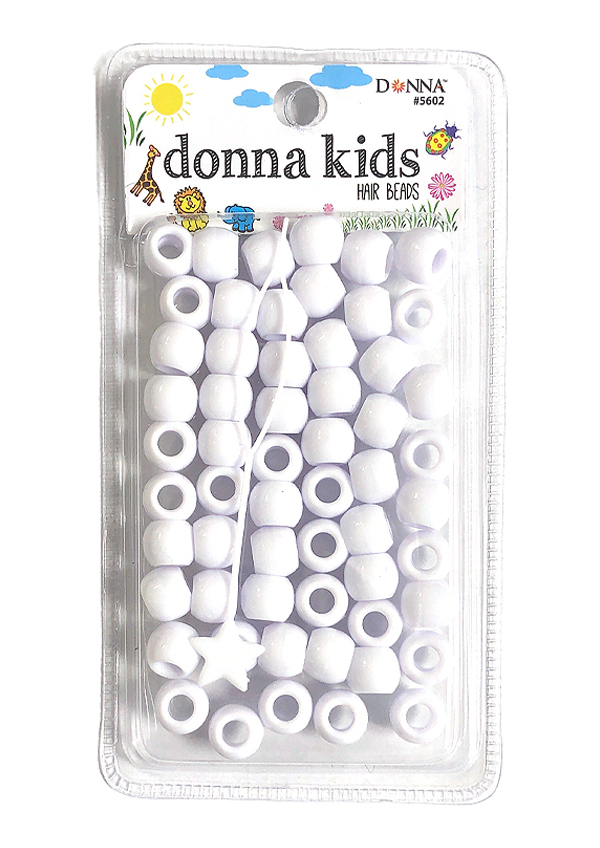 Donna Kids Medium Bead W/Beader #5602 White - pc