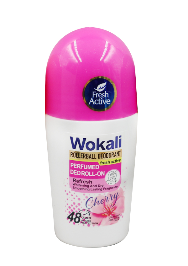 WOKALI Perfumed Deoroll-On #Cherry (80 ml) #WKL801 -pc