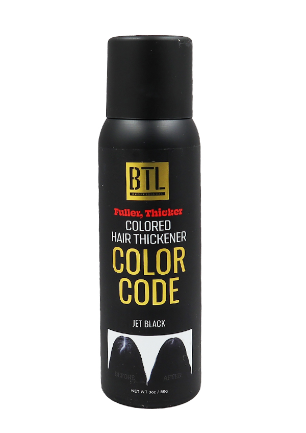 BTL Color Code Hair Thickene -Jet Black (3 oz) #16