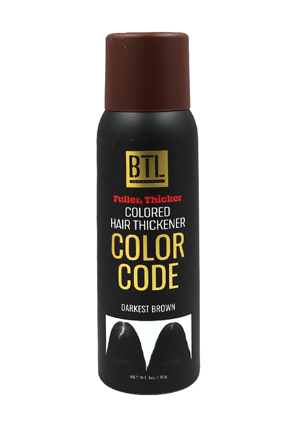 BTL Color Code Hair Thickene #Darkest Brown (3 oz) #16