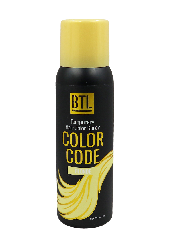 BTL Color Code Temporay Hair Color Spray -Blonde (3 oz) #17