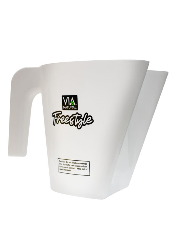 Via Natural Hot Water Braid Dipper Jar White #PK81887VIAPTCRW (Large) -pc