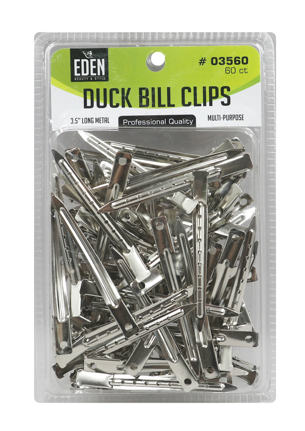 Eden Duck Bill Clips - 3.5" Long Metal #03560 (60 pcs/pk) -pc