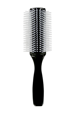 [LIZ96150] LIZ 9 Row Silicone Style Brush Black White Bristle #BR6150 -pc