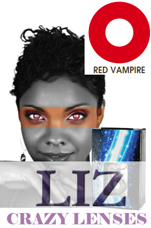 LIZ Color Crazy Contact Lenses #Red Vampire