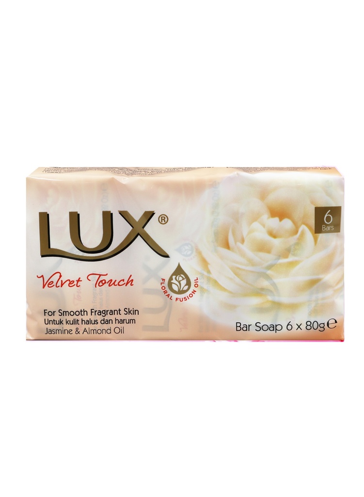 LUX Velvet Touch -Bar Soap (80 g/6 pc)-pk #4