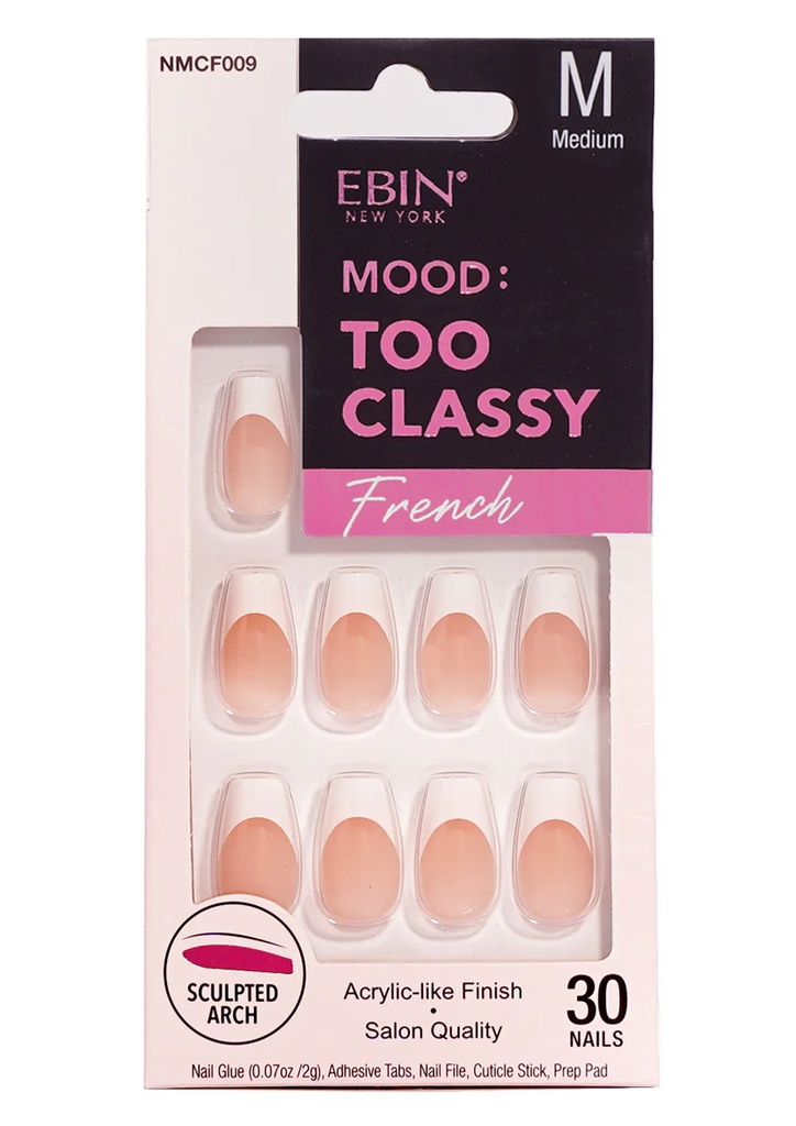 Ebin Nail Mood: Too Classy French - 009 #NMCF009 (M)
