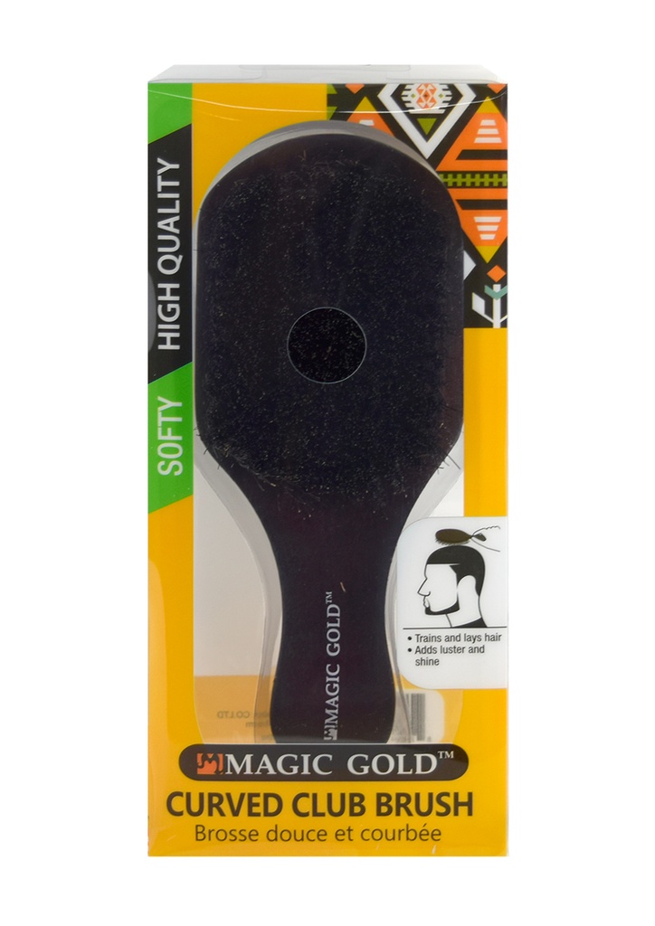 Magic Gold Curved Club Brush (Soft) #MG6807 -pc