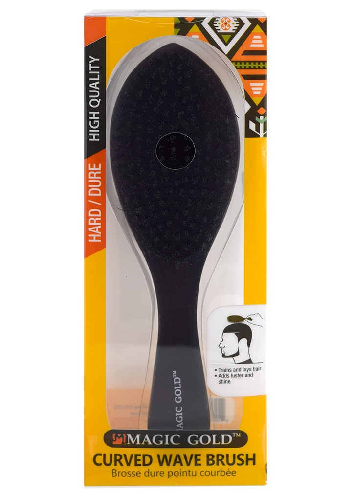 Magic Gold Wave Brush -Curved [hard] #WBR001H(=6810) -pc