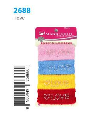 MGC Hot Fashion Donut Ponytail Holder #2688 -dz (LOVE)