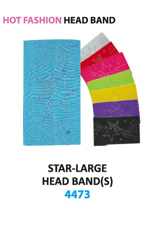 MGC Plain Head Band [Star/Large] #4473 Asst -dz