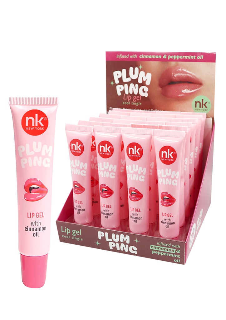 NK PlumPing Lip Gel -Cinnamon & Peppermint Oil (24 pc/ds)-ds #122