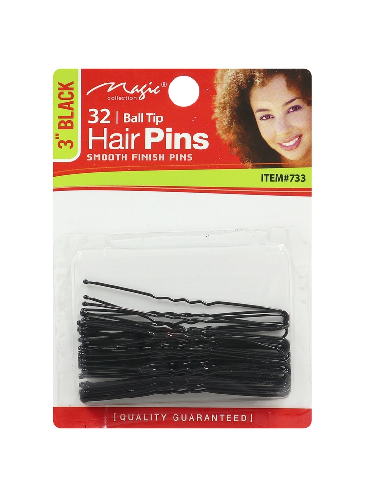 [MC00733] Magic 32 Hair Pins (3") #733(=1103) -dz