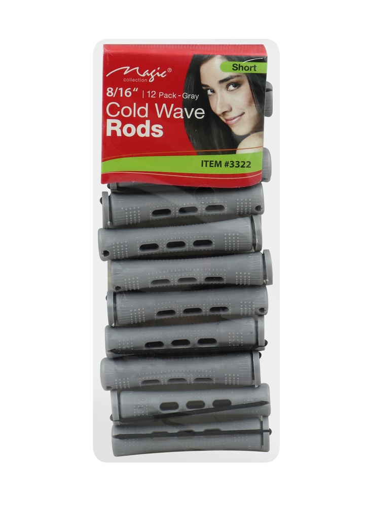 Magic Cold Wave Rods #3322 (Short 8/16" Gray) #CWR-5 -dz