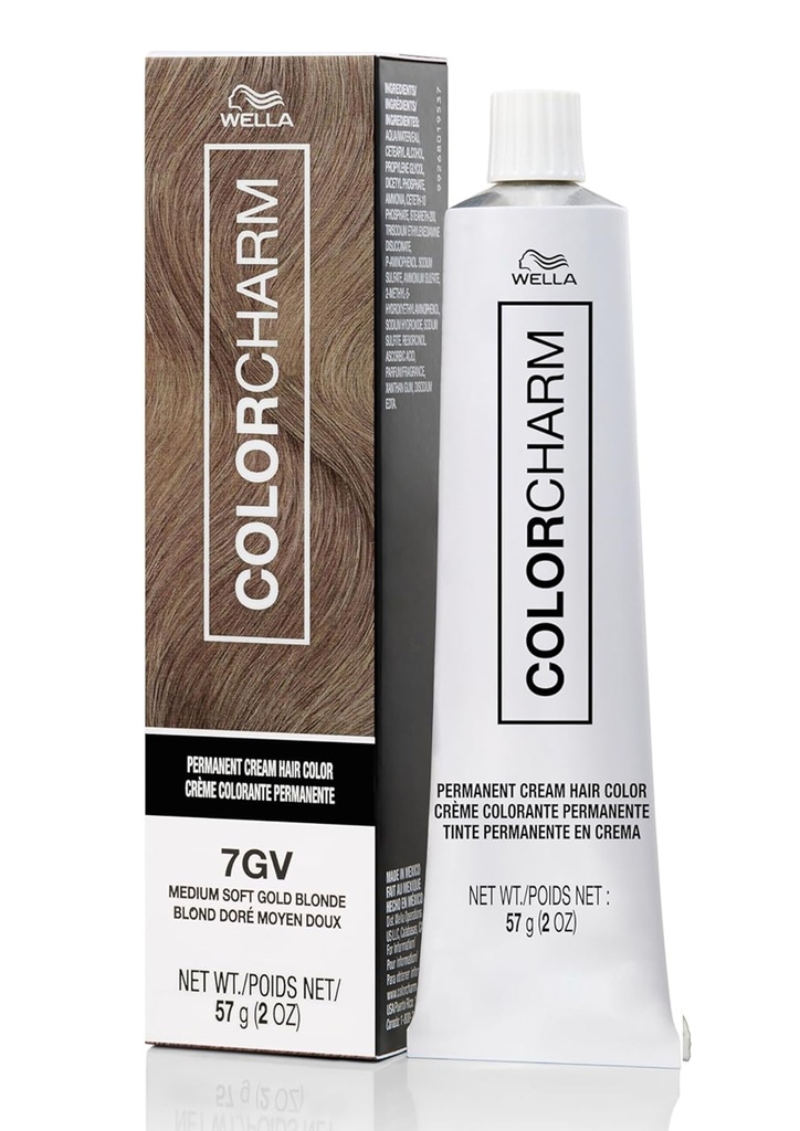 Wella Color Charm Crème Hair Color #7GV (Medum Soft Gold Blonde) -pc