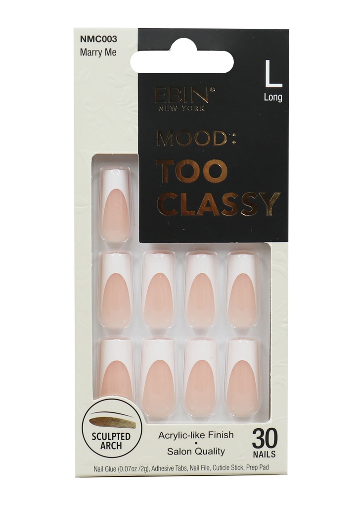 Ebin Nail Mood: Too Classy -Marry Me #NMC003 (L)