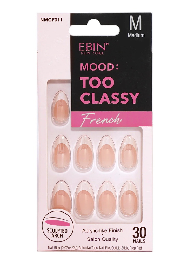 Ebin Nail Mood: Too Classy French -011 #NMCF011 (M)