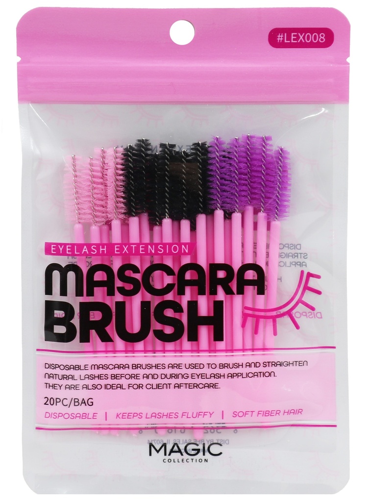 [MC01610] Magic Collection Mascara Brush #LEX008 (20 pc/Bag/6 pk) -cs