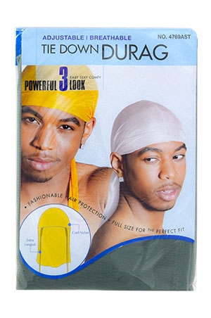 Magic Collection Tie Down DuRag #4769AST -dz