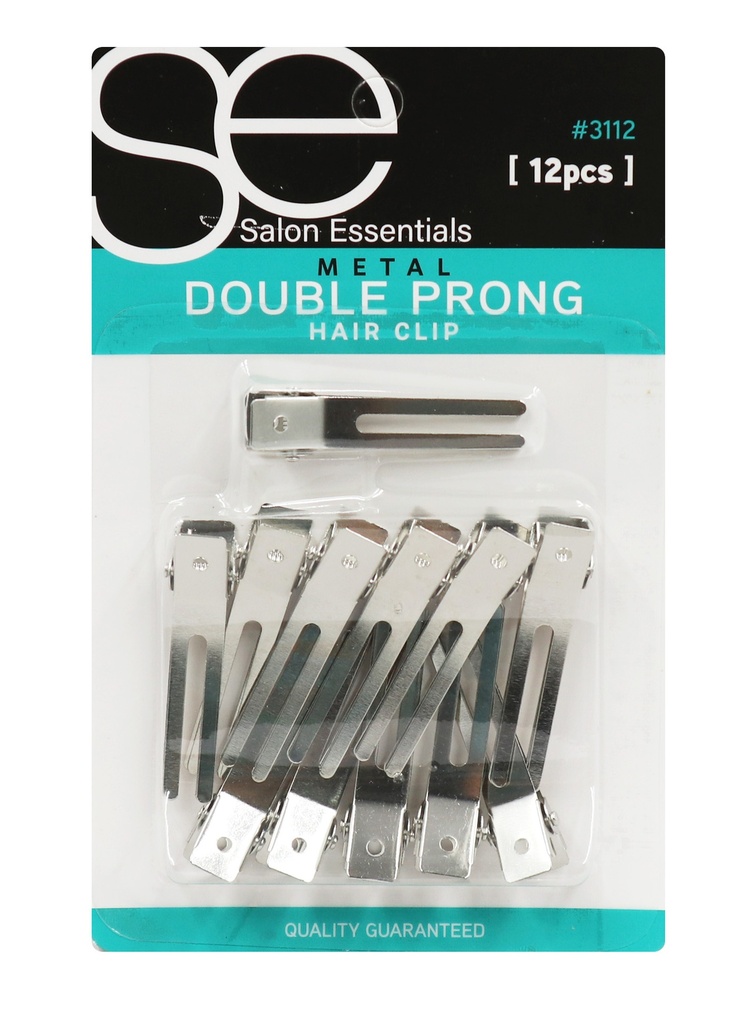 Magic Double Prong Hair Clips #3112 (12 pc) -dz