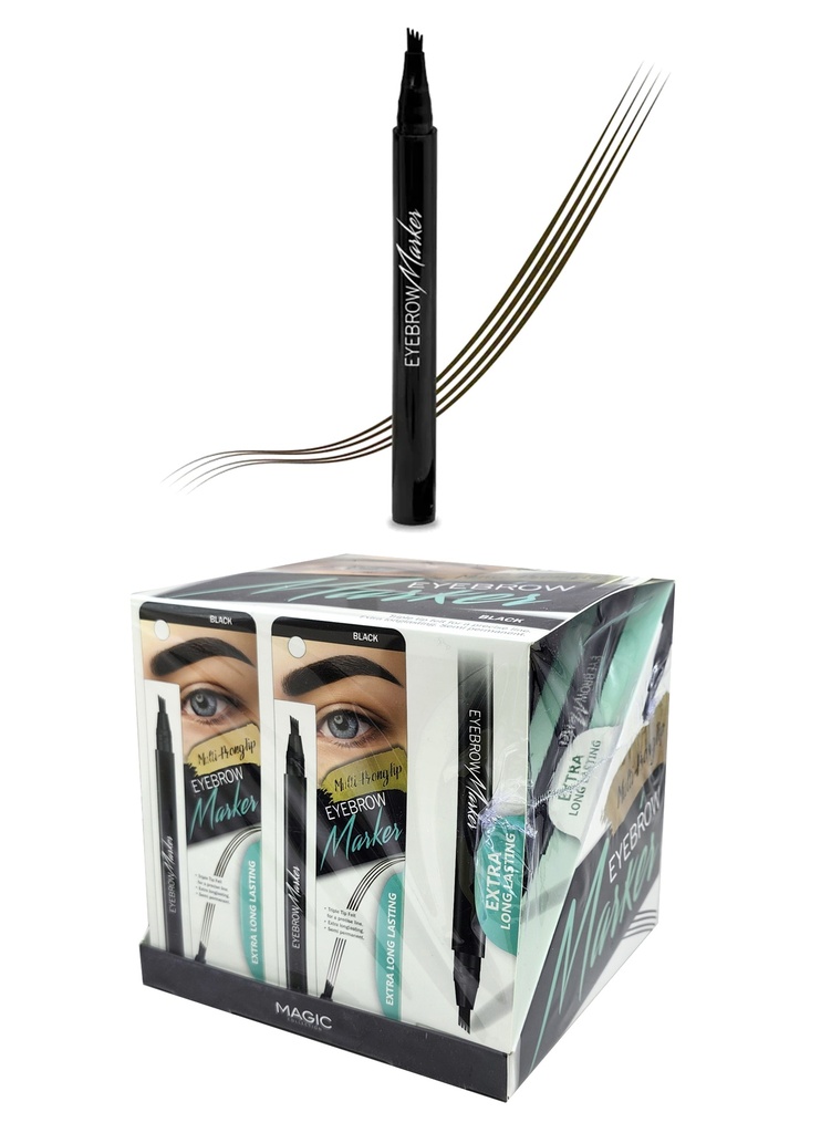[MC51642] Magic Eyebrow Marker #Black (12pc/ds) #EYE1038BLA -ds