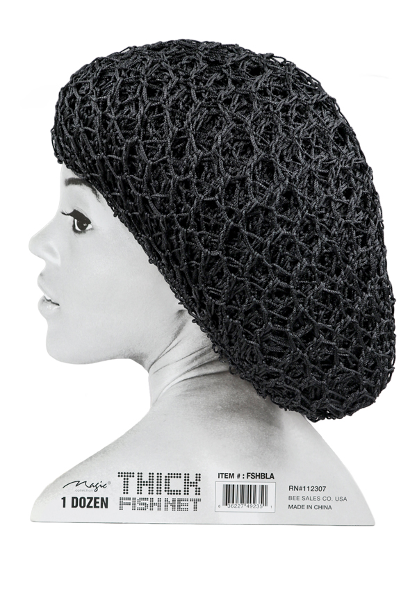[MC49235] Magic Fish Thick Hair Net -Black #FSHBLA -dz