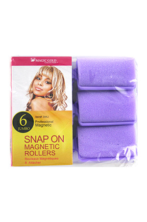 [MG93950] Magic Gold 6 Foam Rollers #394J Purple -pc