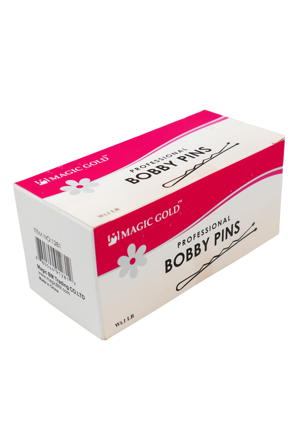[MG91281] Magic Gold Bobby Pins in Box #1281 -pc