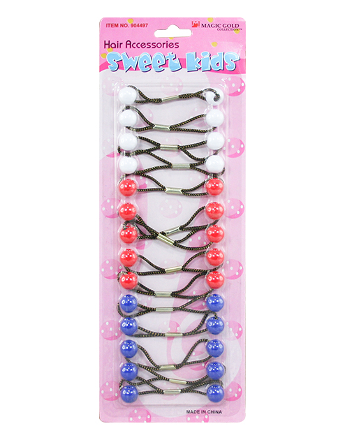 [MG90061D] Magic Gold Bubble Round #904497 White/Red/Blue(S) -pc