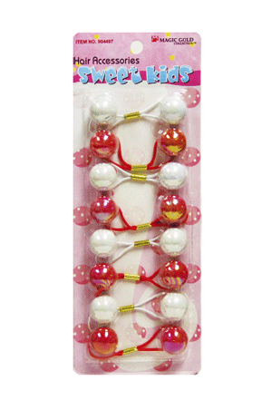 [MG92866] Magic Gold Bubble Round #L3 Red/White(XL) -pc