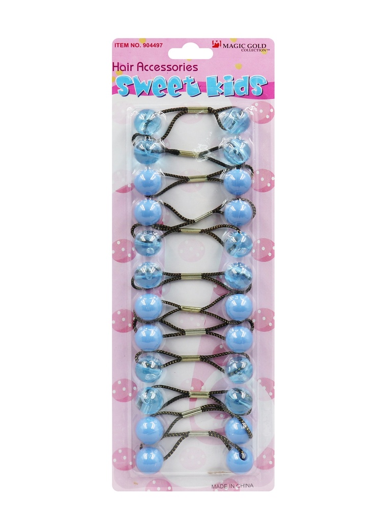 [MG91611E] Magic Gold Bubble Round (13mm) #904497 Blue/Clear(M) -pc