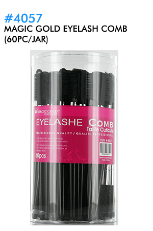 Magic Gold Eyelash comb #4057 (48pc/jar) -jar