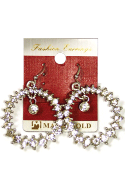 Magic Gold Fashion Rhinestone Earring #270204 -pc
