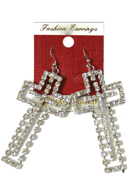 Magic Gold Fashion Rhinestone Earring #270390 -pc