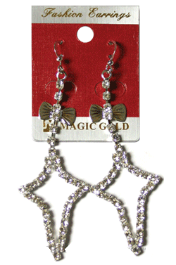 Magic Gold Fashion Rhinestone Earring #280007 -pc