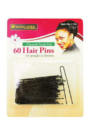 [MG91104] Magic Gold Hair Pins 2" #Black(#1104) - dz