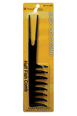 [MG90561] Magic Gold Half Fish Comb #5616 -dz