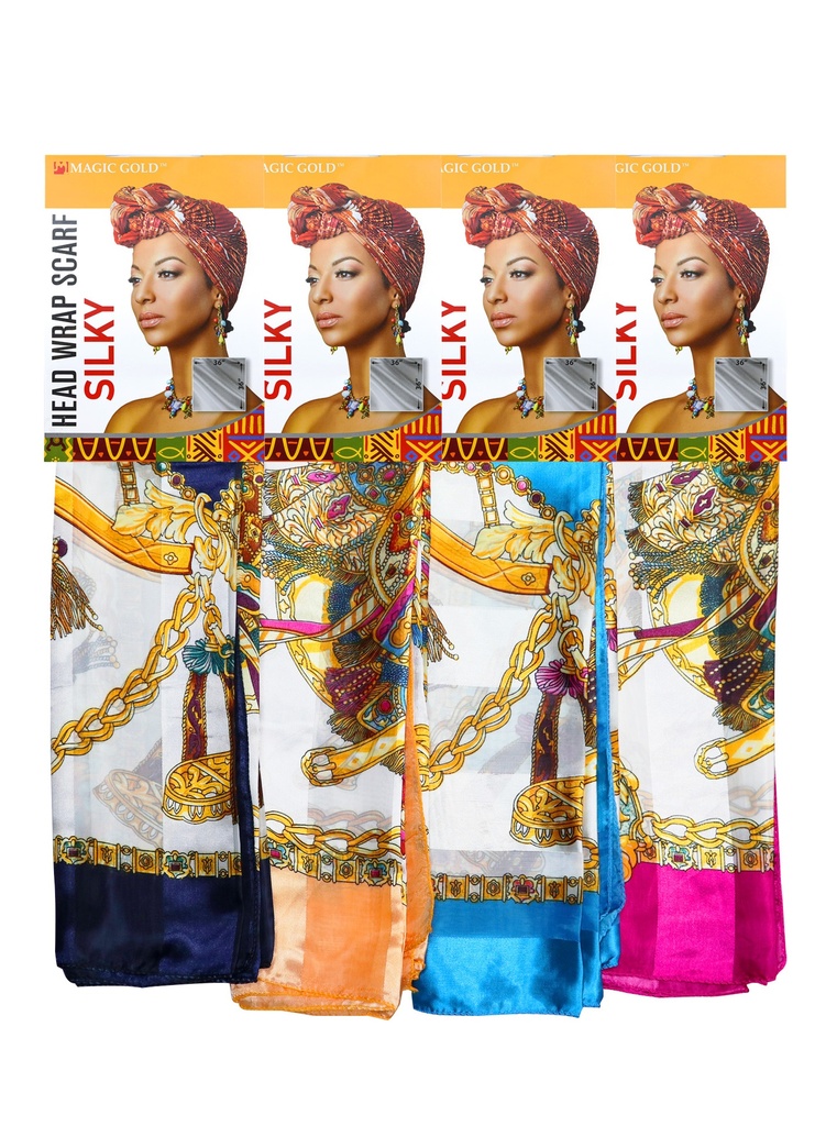 [MG99593] Magic Gold Head Wrap Scarf -Silky #23 #SCF99593 -dz
