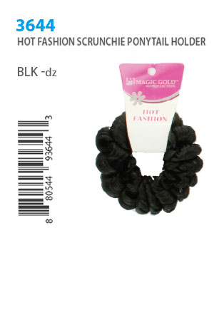 Magic Gold Hot Fashion Ponytail Holder #3644 Black -dz