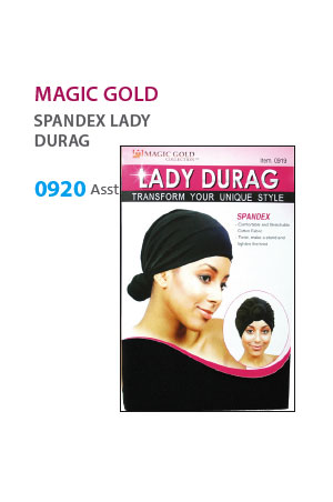 [MG90920] Magic Gold Lady Durag [Spendex] #0920 Asst -dz