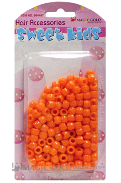 Magic Gold Plastic Bead (S) #1622 Orange -pc