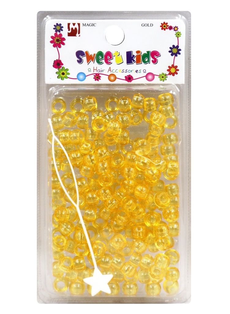 Magic Gold Plastic Bead (S) #1976 Crystal Yellow -pc