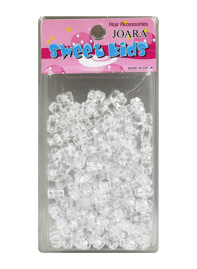 Magic Gold Plastic Bead Flower #1661 Clear -pc