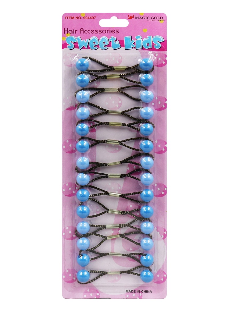 [MG91611F] Magic Gold Plastic Bubble Round #904497 Blue/Sky Blue(S) -pc