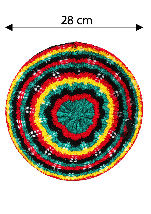 [MG98855] Magic Gold Rasta Cap #MG98855 (Red/Green/Black/Yellow) -pc