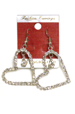 Magic Gold Rhine Stone Earring #4719 -pc